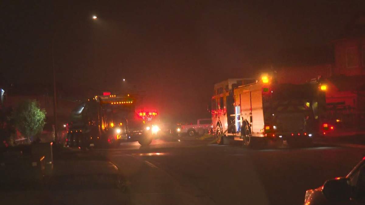 Calgary Fire Department Crews Respond To Two Alarm Structure Fire in Sherwood.