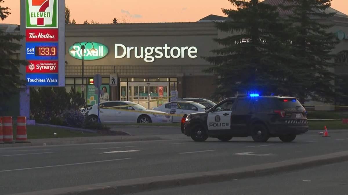 Officers were called to the scene, believed to be a gas station at 52 Street and Madigan Drive N.E. around 3:40 a.m. Sunday for reports of gunfire.