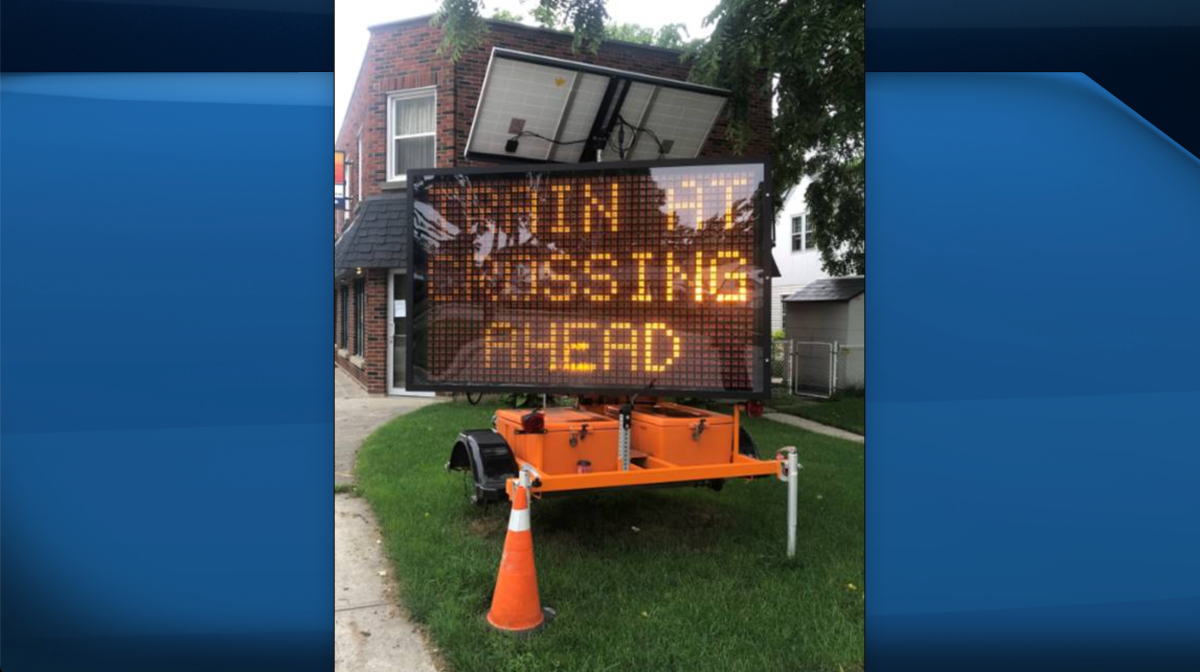 Electronic signage now being used along Adelaide Street in London Ont. to display when trains are crossing.