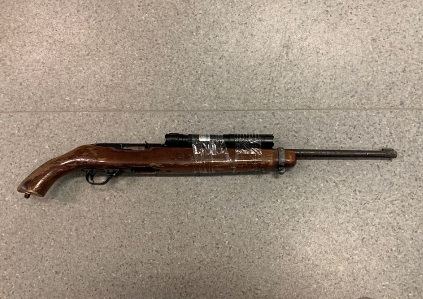 Photo of the rifle that was seized by Thompson RCMP.