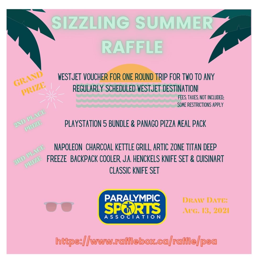 Paralympic Sports Association Sizzling Summer Raffle! - image
