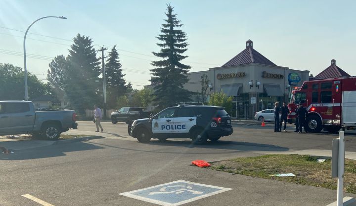 Police are investigating after officers found two people they believe had been shot after they were called to a weapons complaint in west Edmonton on Friday afternoon.