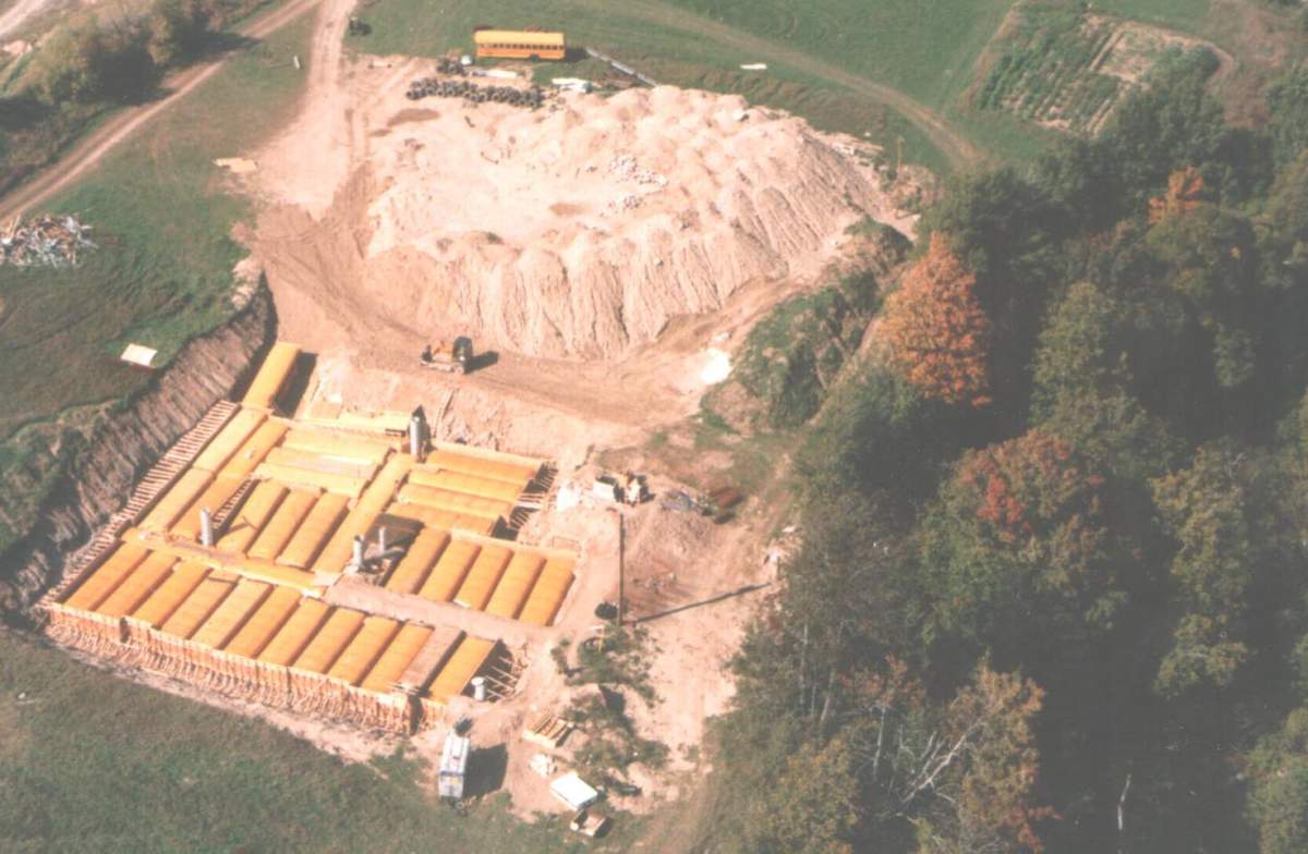 The Ark Two is shown during its construction in the 1980s at Bruce Beach’s home in Horning’s Mills, Ont.