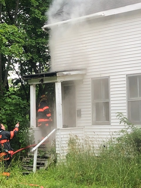 New Glasgow Regional Police say a fire at a vacant house Wednesday morning was intentionally set.