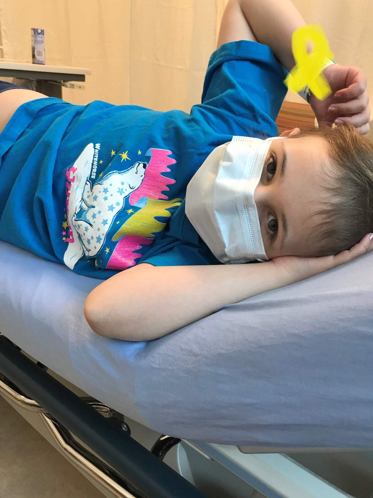 Auralia during treatment.