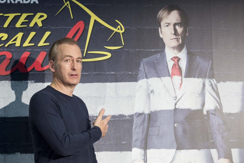 Actor Bob Odenkirk attends the Better Call Saul photocall at Telefonica flagship store on April 18, 2017 in Madrid, Spain.