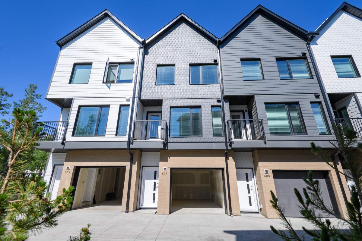 An affordable housing development is shown in the Bridlewood neighbourhood of Calgary in this undated photo.