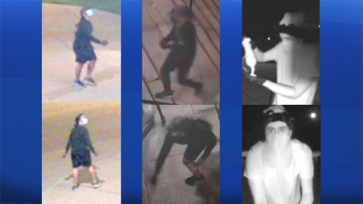 Calgary police believe several people were responsible for vandalism at St. Elizabeth of Hungary Catholic Church, Grace Presbyterian Church and St. Mary’s Cathedral.