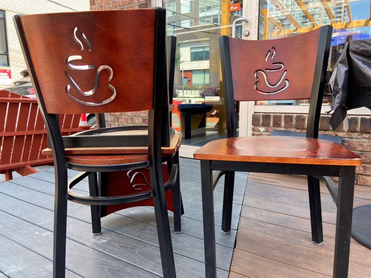 4 chairs were stolen.