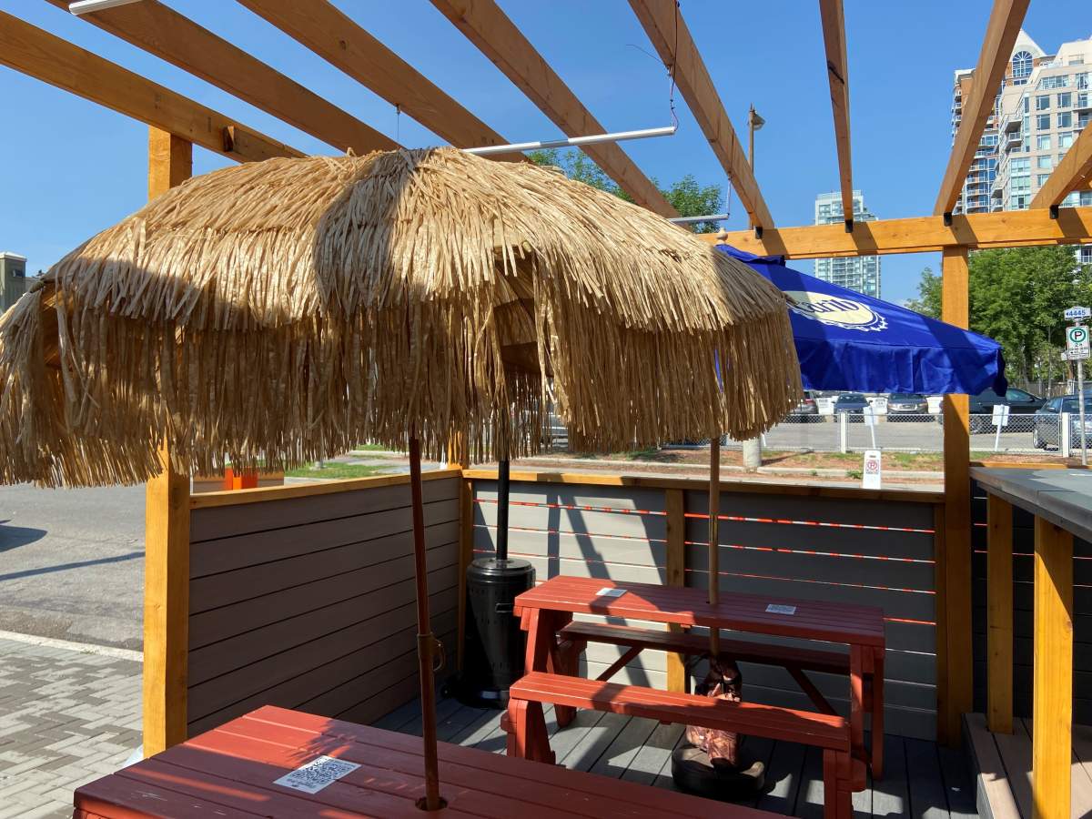 Patio at Simply Irie.