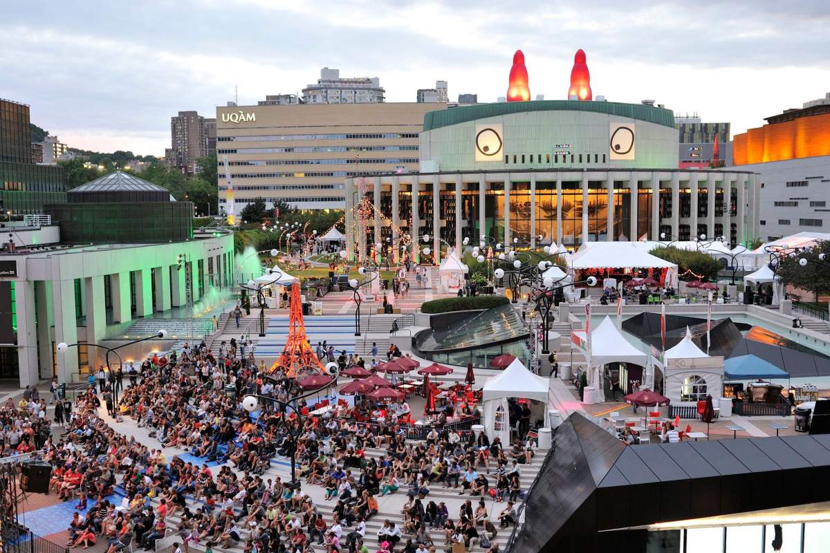 A general view of the Just For Laughs festival in Montreal on July 24, 2012.