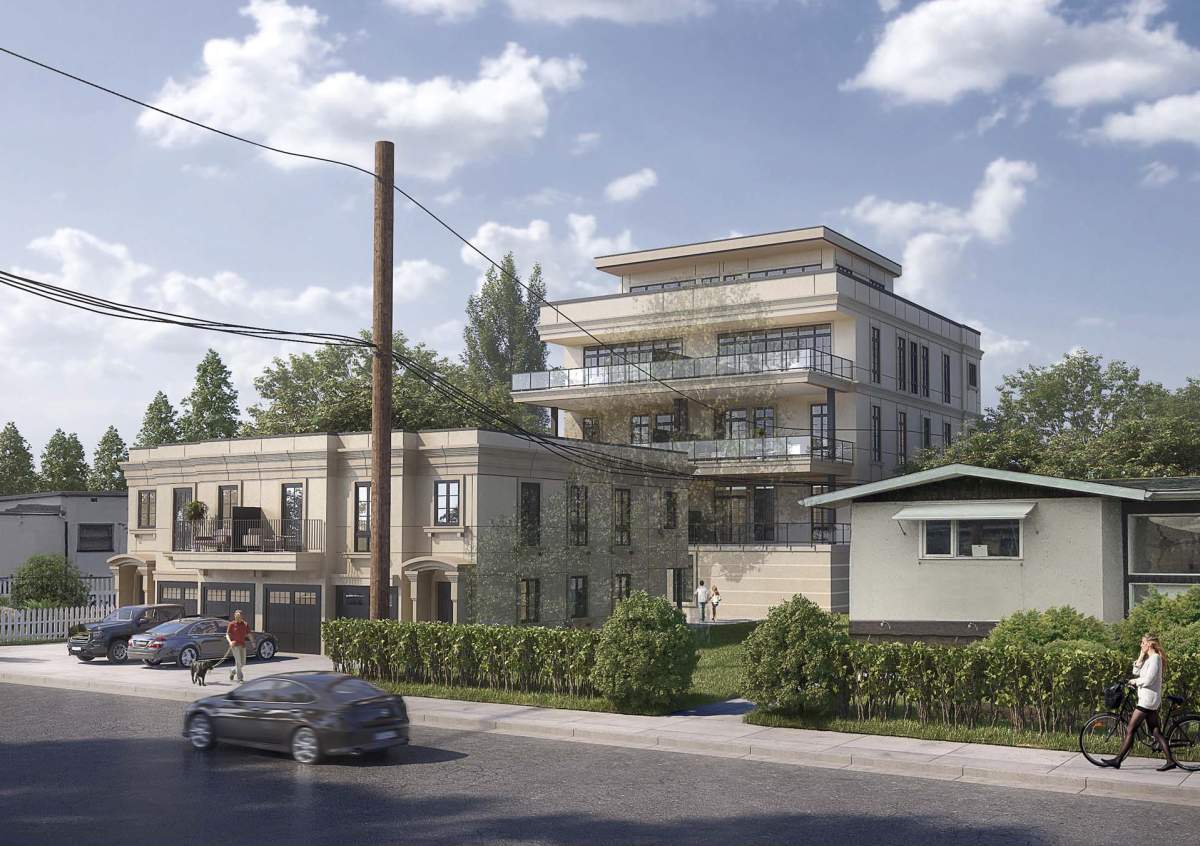 This is an artist rendering of the five-storey building the McEwans are proposing to build in Kelowna’s Manhattan Point neighbourhood.