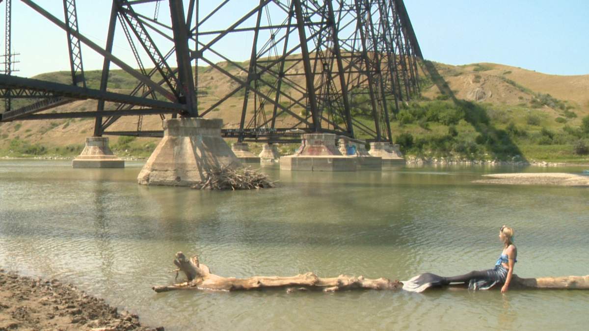 Mermaid Zenevieva enjoying Saturday’s sun.