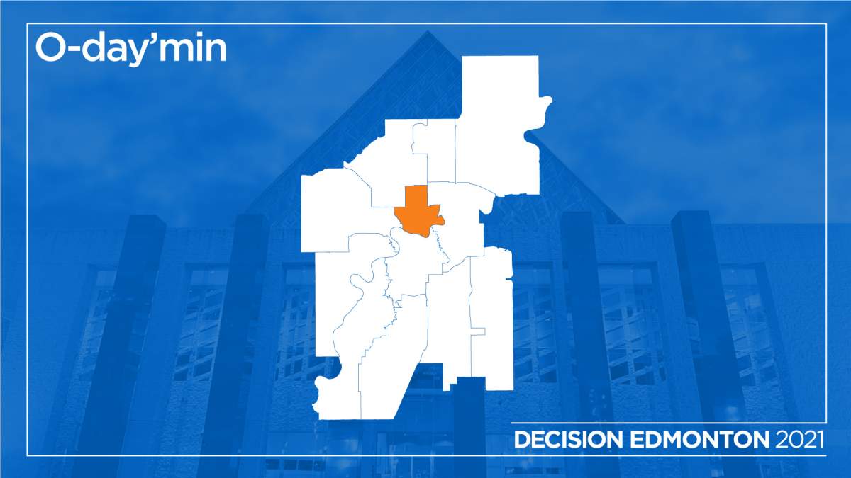 The municipal riding of O-day'min in Edmonton.
