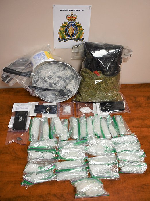 Drugs seized by Manitoba RCMP.