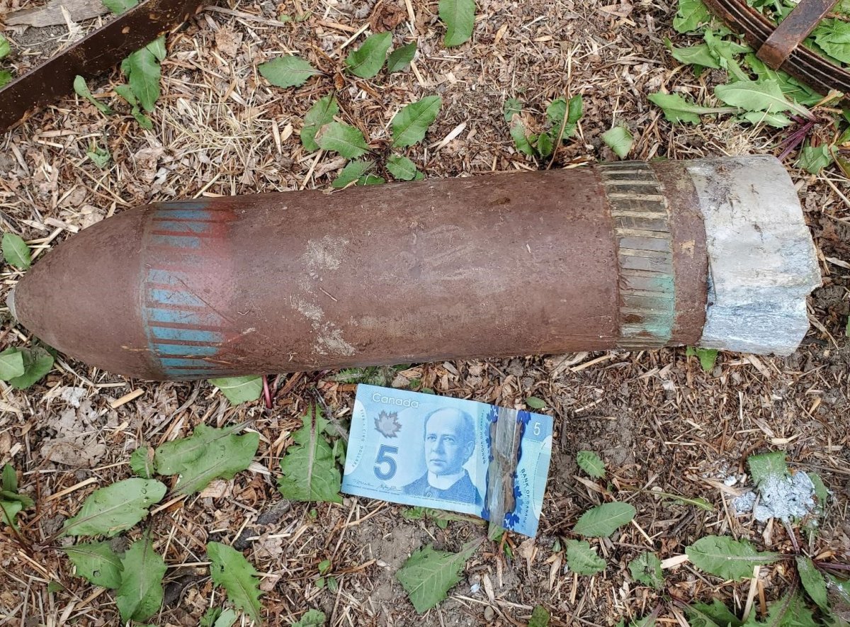 Saskatoon police say this Second World War military ordnance was found during the clean-up of a home in the Caswell Hill neighbourhood.