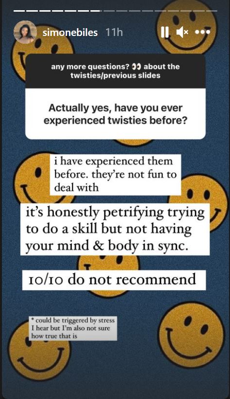 A post from U.S. gymnast Simone Biles’ Instagram.