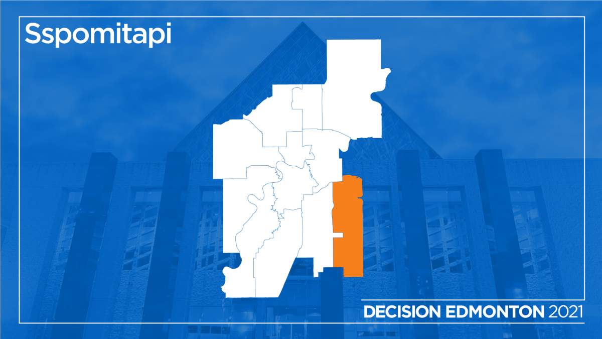 The Edmonton municipal riding of Sspomitapi.
