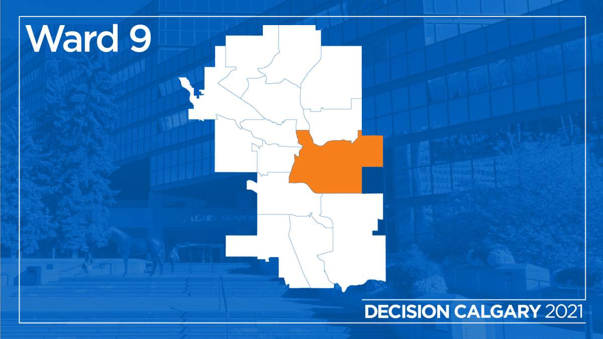 The municipal riding of Ward 9 in Calgary.