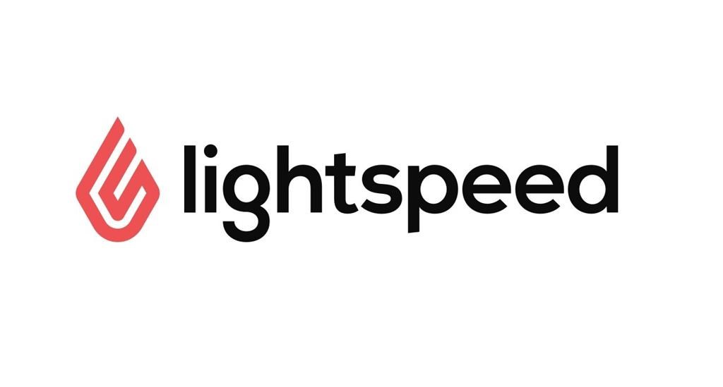 The Lightspeed POS Inc. logo is seen in this undated handout photo. 