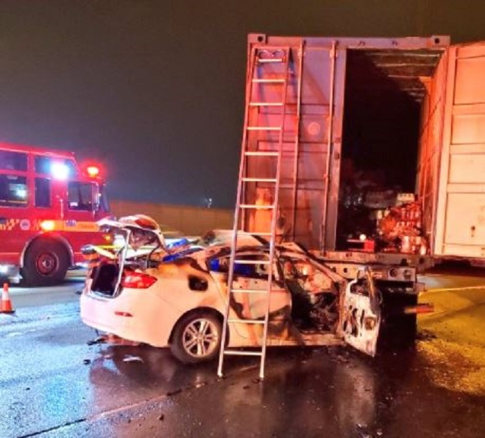 A person is dead after a crash on Highway 401 early Friday.