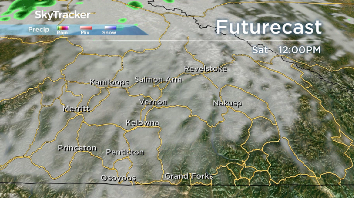 A few clouds pass through the area on Saturday.