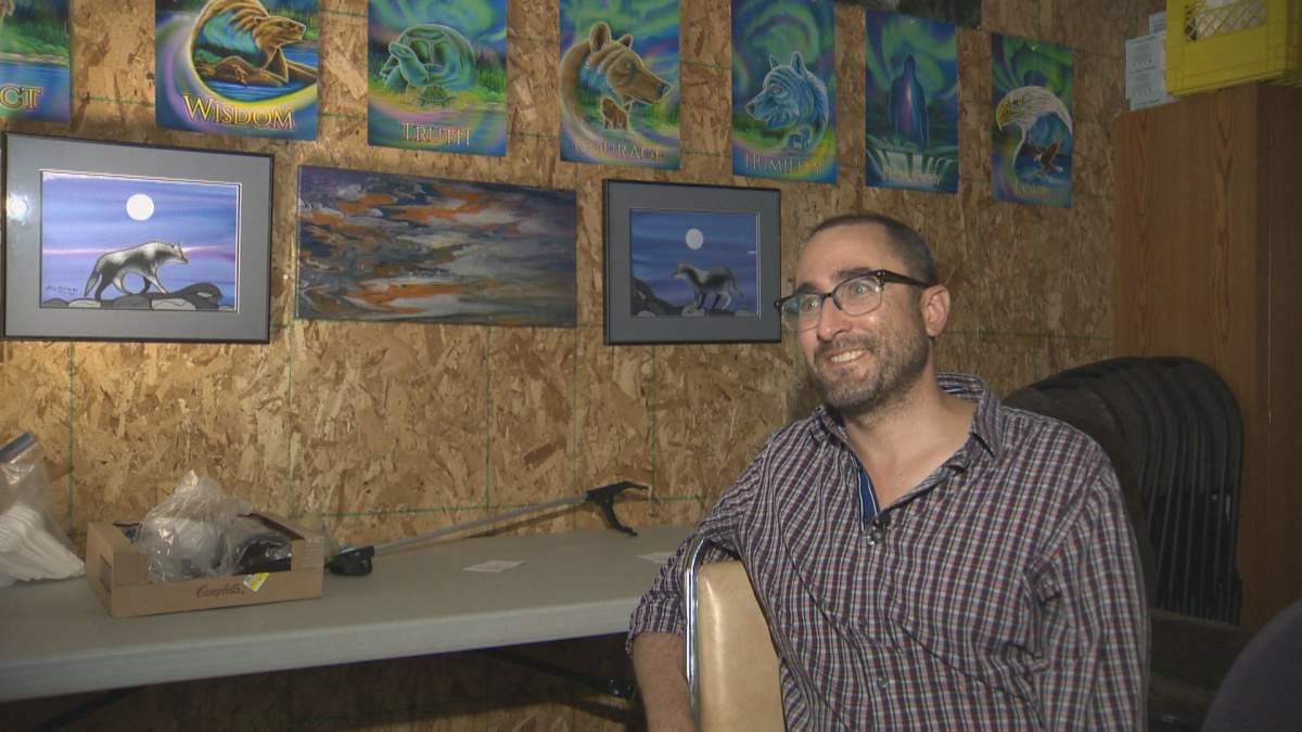 Robert Lidstone uses both lived experience and his background in research while working with St. Boniface Street Links.