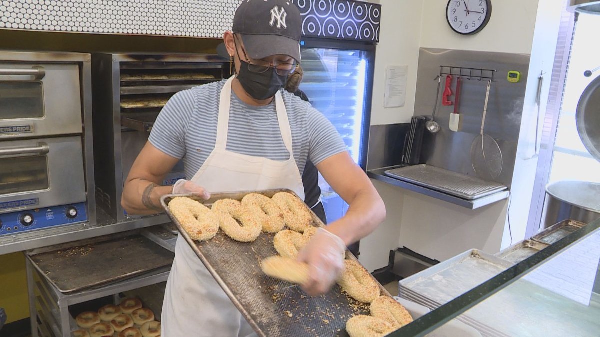Bagelsmith is one of several Winnipeg businesses keeping the mask mandate in place, despite the recent change in the province's public health orders. 
