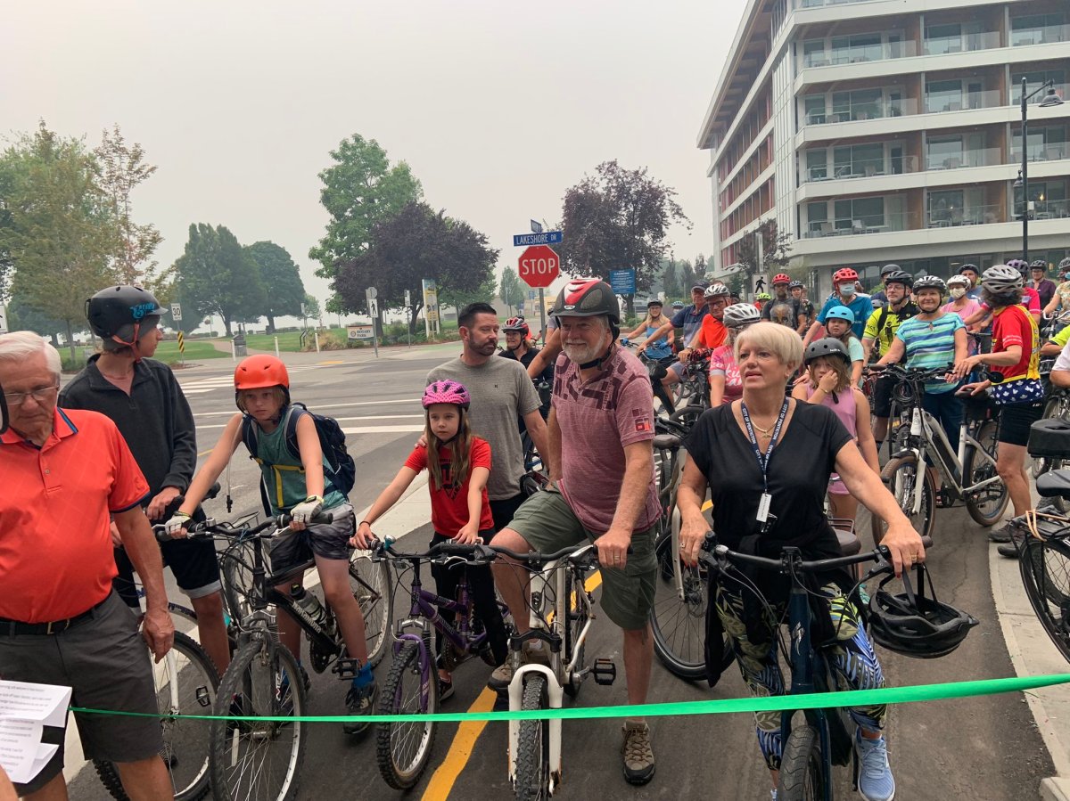 The City of Penticton held an official opening of the first sections of the new lake-to-lake bike route on Sunday, August 1, 2021. 