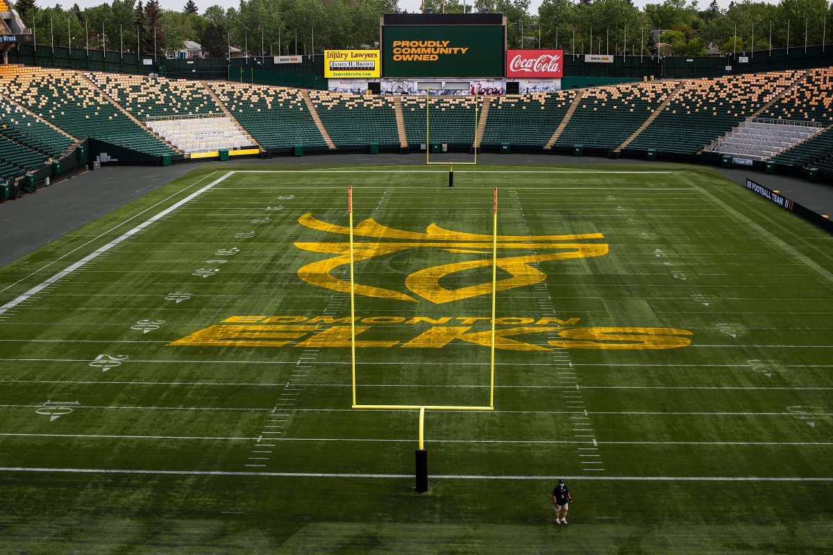 Why is Edmonton's green stadium next to an oil field?