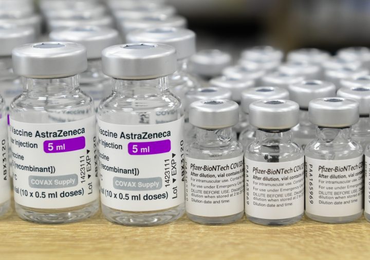 Vials of both Pfizer-BioNTech and Oxford-AstraZeneca COVID-19 vaccines.