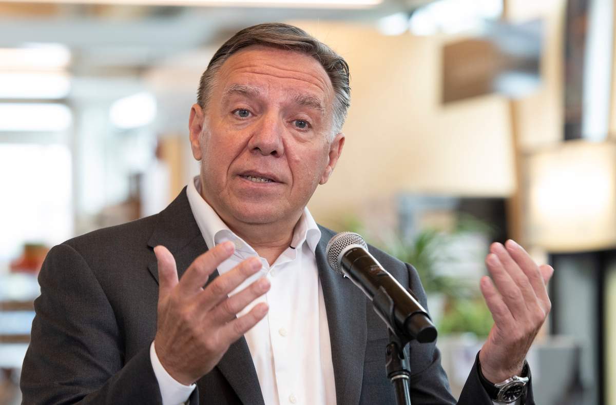 Quebec Premier Francois Legault .