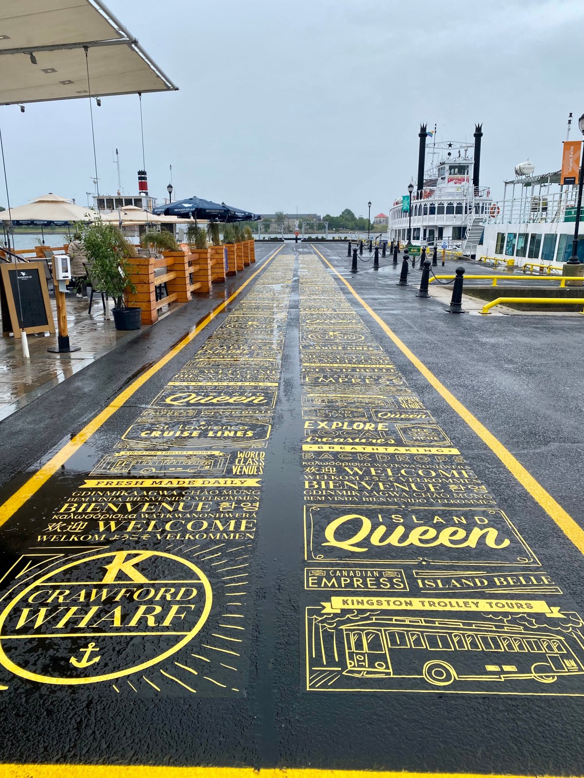 The wharf has been jazzed up to attract more locals and tourists coming to Kingston after a slow year caused by the pandemic. 