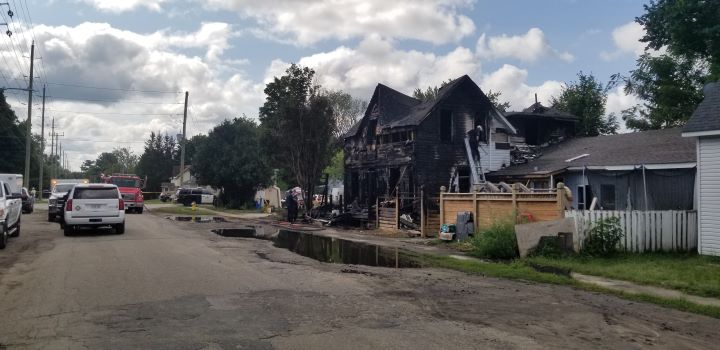 The Bracebridge OPP crime unit is investigating after suspected human remains were found amid a fire at a multi-unit complex in Muskoka.