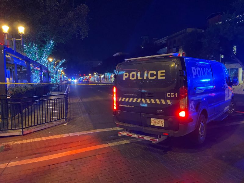 Edmonton police closed a section of Whyte Avenue on Wednesday, Aug. 4, 2021, for an investigation.
