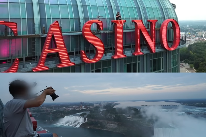 Authorities examining video showing roof climbers atop Fallsview Casino in Niagara Falls