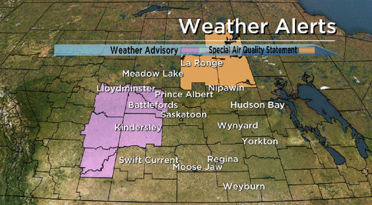 Environment Canada said funnel clouds are possible Friday in some western regions of Saskatchewan, including the Battlefords, Rosetown, Kindersley and Lloydminster.