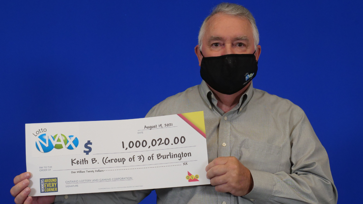Keith Brown of Burlington, Ont., says he'll be sharing his OLG lottery win with his children.