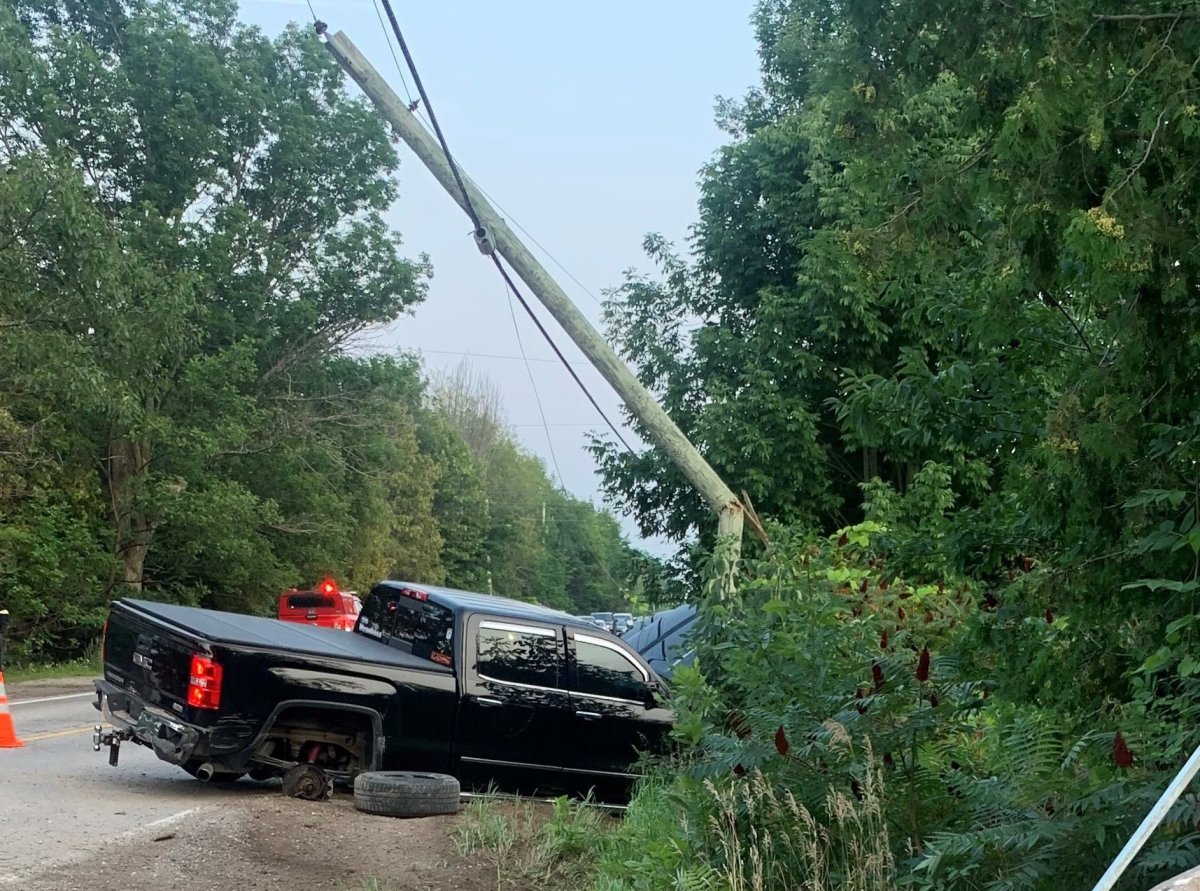 A man was charged with impaired driving following a crash on Lakehurst Road in Trent Lakes.