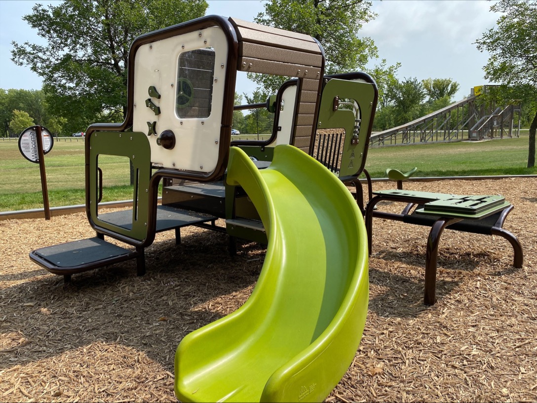 New playground at Crescent Drive Park.