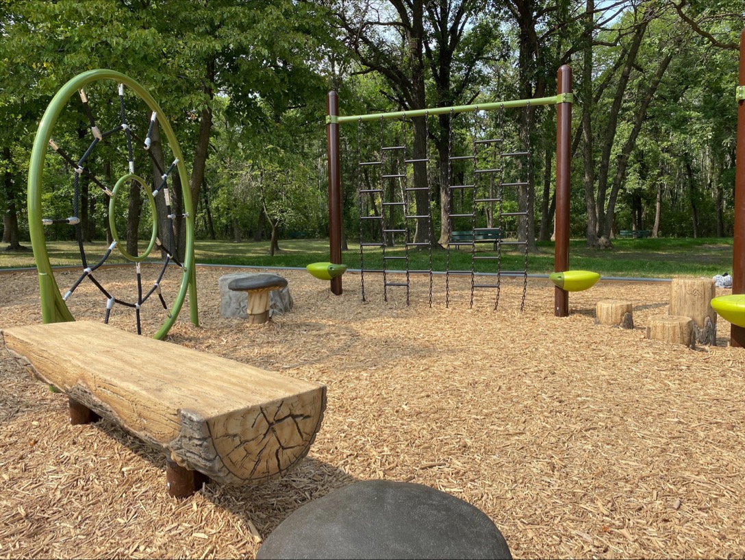 New playground at Crescent Drive Park.