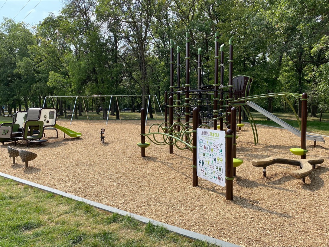 New playground at Crescent Drive Park.