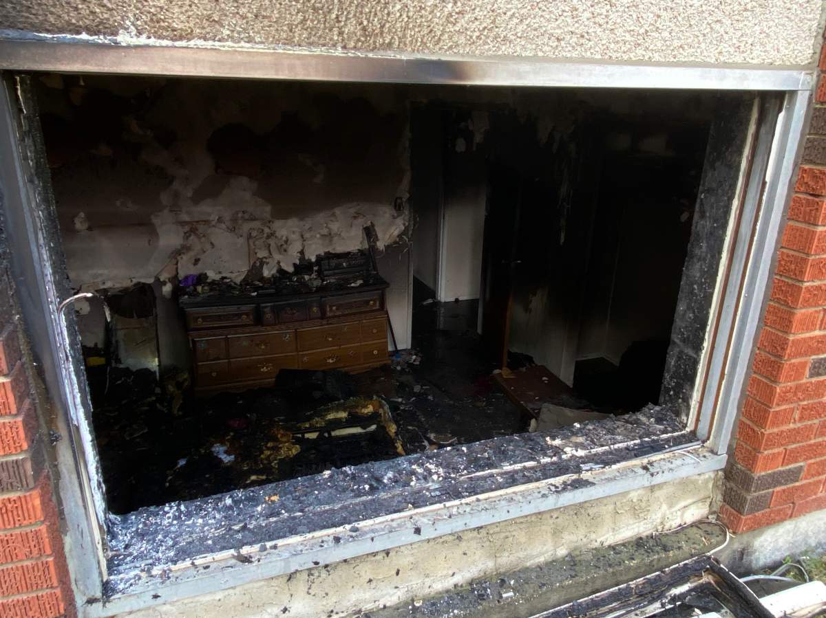 Fire at 101 St and 120 Ave in Edmonton in a building commonly known as Montclair Apartments. Aug. 3, 2021.