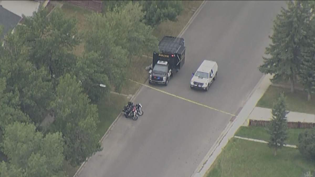 Investigators on the scene of a hit and run that sent a pedestrian to hospital in southeast Calgary.