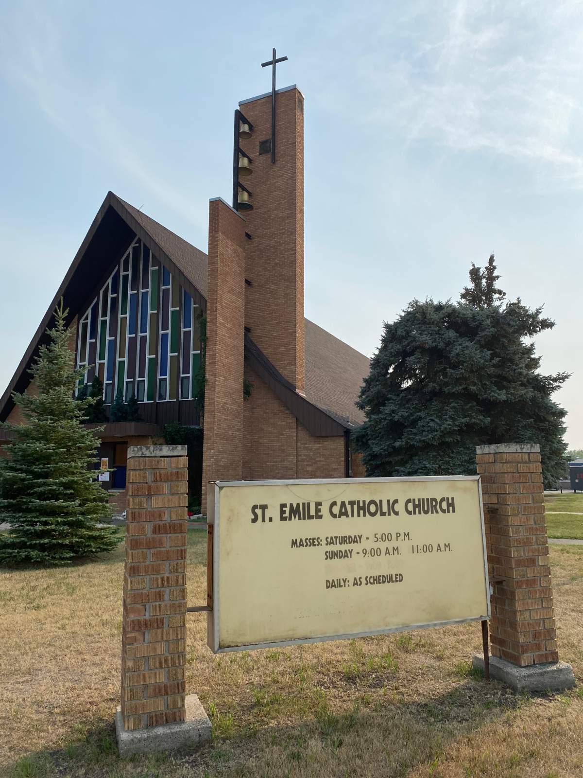 The Archdiocese of Saint Boniface says it decided to cancel mass at St. Emile Catholic Church in Winnipeg after police warned "angry" comments were made against the church on social media.