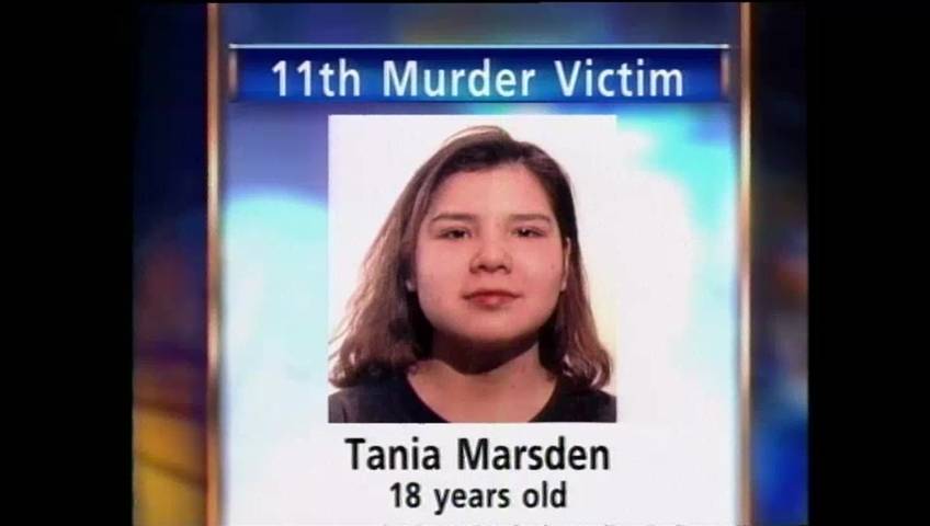 An image of murder victim Tania Marsden that ran on Global News in 1998.