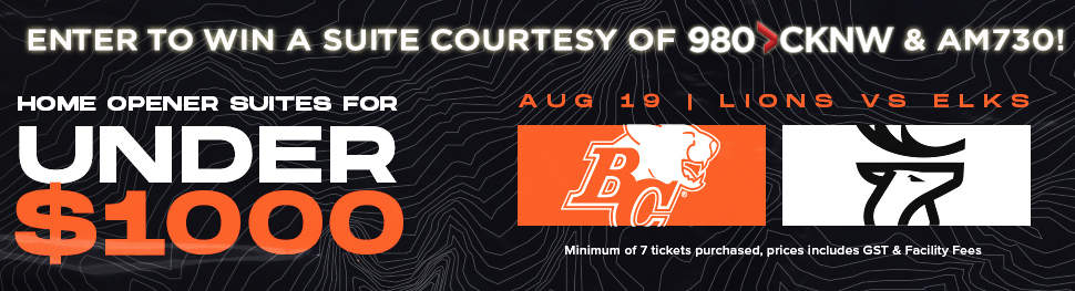 980 CKNW BC Lions Suite Contest Aug 19 2021