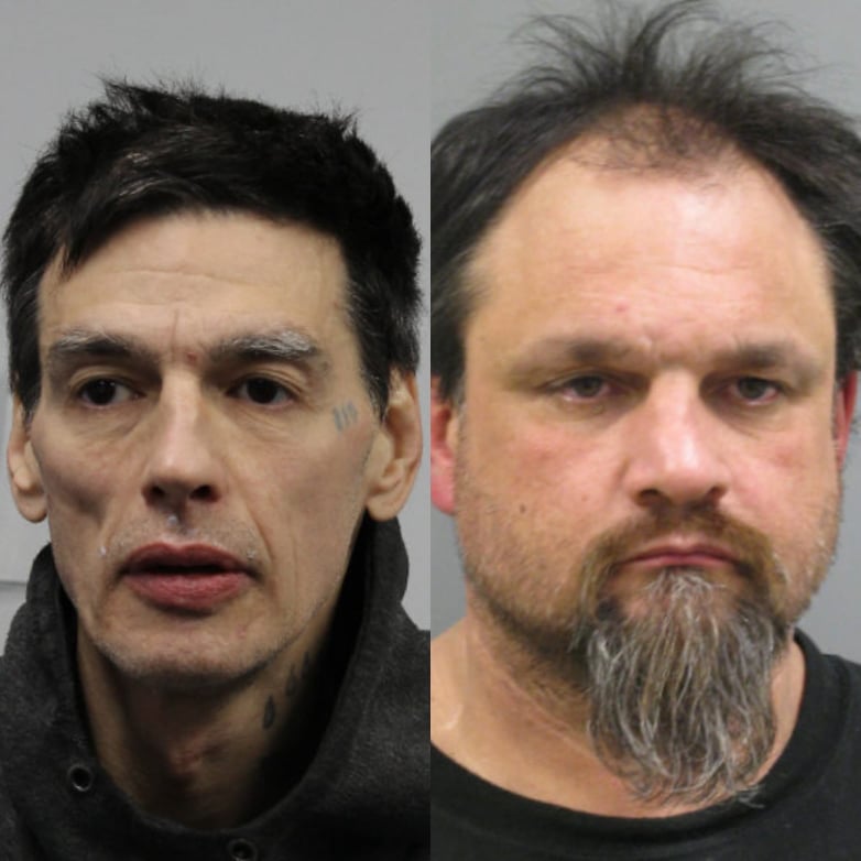 Pictured are William Loyer (left) and Grant Reeves (right), two escapees from the Besnard Correctional Centre.