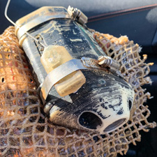 The small digital camera was discovered by two fishermen (Damian Lidgard)