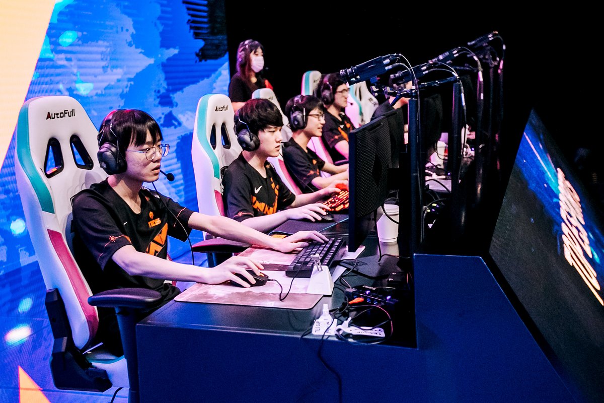 Team Top Esports of the League of Legends Pro League compete during the League of Legends Mid-Season Cup finals at the LPL Arena on May 31, 2020 in Shanghai, China.
